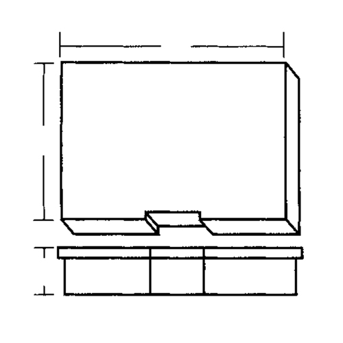 Boîte &agrave; compartiments, Plastique, 15-1/2" la x 11-3/4" p, 2-1/2" h, Gris O-Max