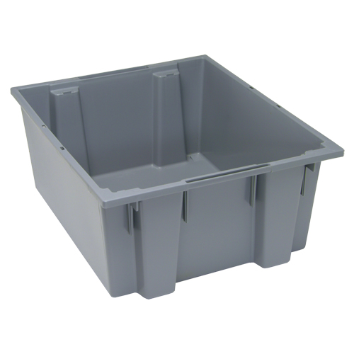 Contenants Stack & Nest, 10" x 23,5" x 19,5", Gris O-Max
