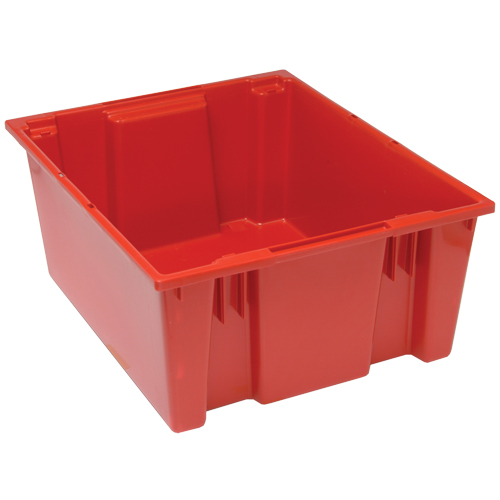 Contenants Stack & Nest, 10" x 23,5" x 19,5", Rouge O-Max