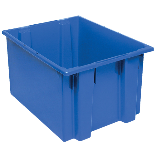 Contenants Stack & Nest, 13" x 23,5" x 19,5", Bleu O-Max
