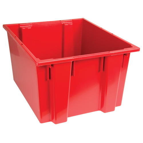 Contenants Stack & Nest, 13" x 23,5" x 19,5", Rouge O-Max