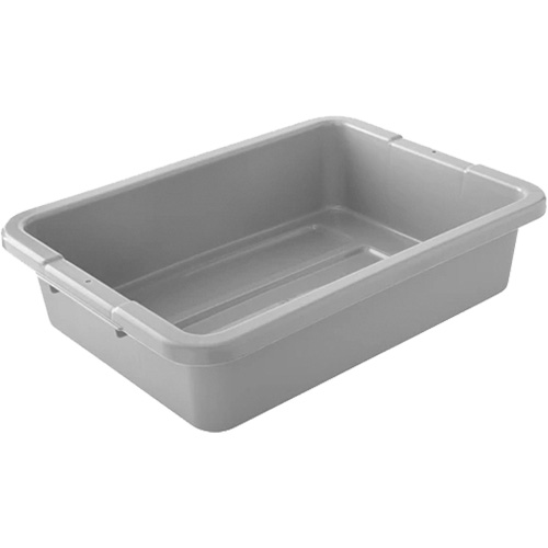 Bus/Utility Boxes - Grey, 5" H x 15" D x 20" L, Plastic, Grey O-Max