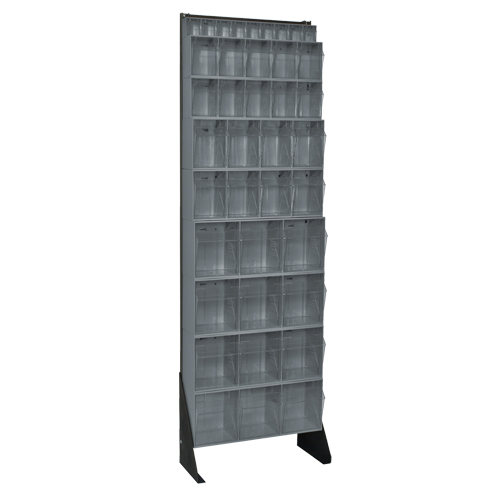 Tip-Out Bins Stand, 23-5/8" W x 8" D x 75" H, 36 Drawers O-Max