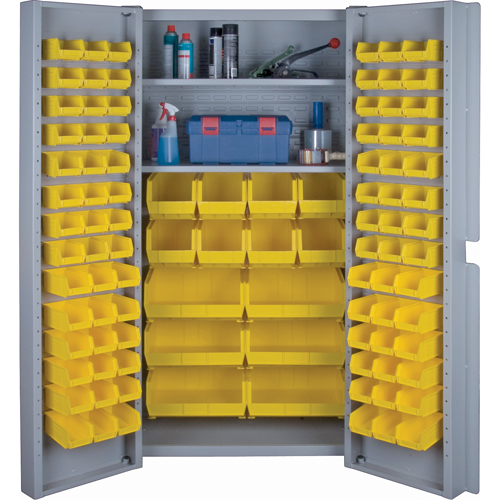 Armoires &agrave; combinaison &agrave; portes creuses, 38" la x 24" p x 72" h, Gris O-Max