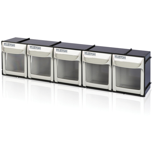 Heavy-Duty Tilt Bin, 23-1/2" W x 4" D x 5-7/8" H, 5 Drawers O-Max