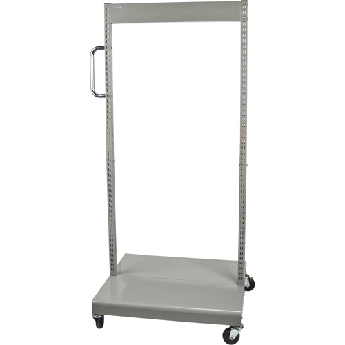 Servante mobile de bacs &agrave; plateaux inclinables - chariot seulement, &agrave; deux c&ocirc;t&eacute;s, 26-1/4" la x 22" p x 57-1/2" h O-Max