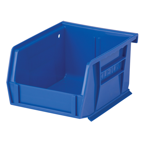 Bac empilable & &agrave; suspendre, 4-1/8" la, 3" h x 5-3/8" p, Bleu O-Max