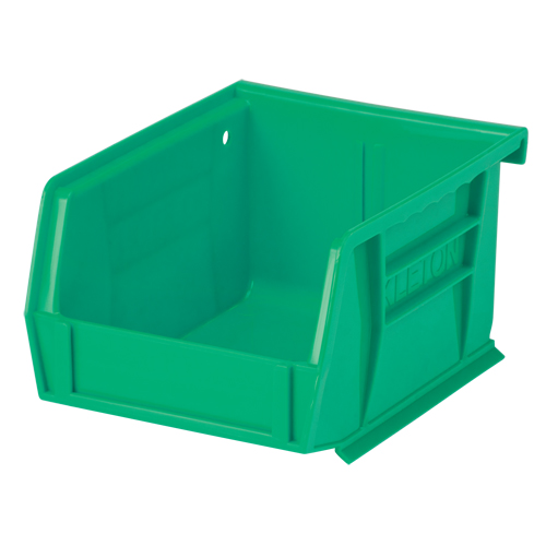 Bac empilable & &agrave; suspendre, 4-1/8" la, 3" h x 5-3/8" p, Vert O-Max