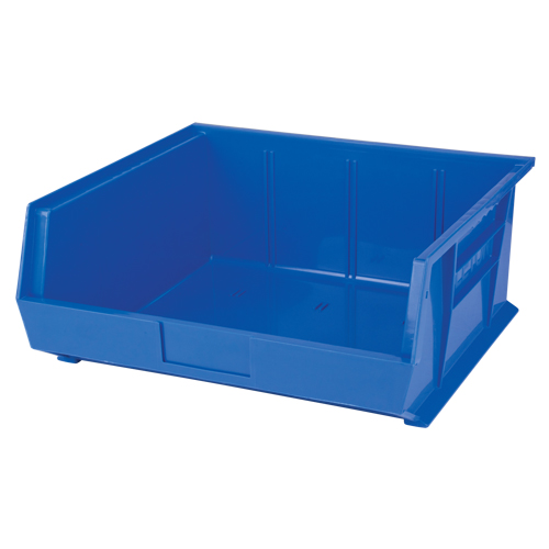 Bac empilable & &agrave; suspendre, 16-1/2" la, 7" h x 14-3/4" p, Bleu O-Max