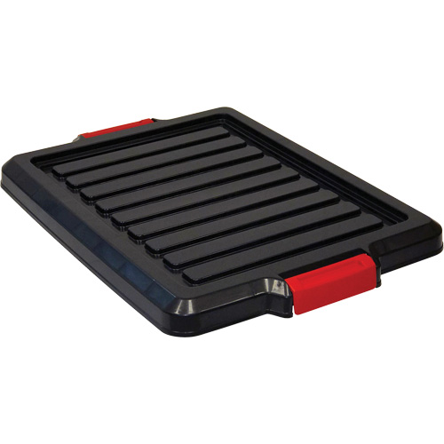 Couvercle pour contenant avec loquet en plastique O-Max