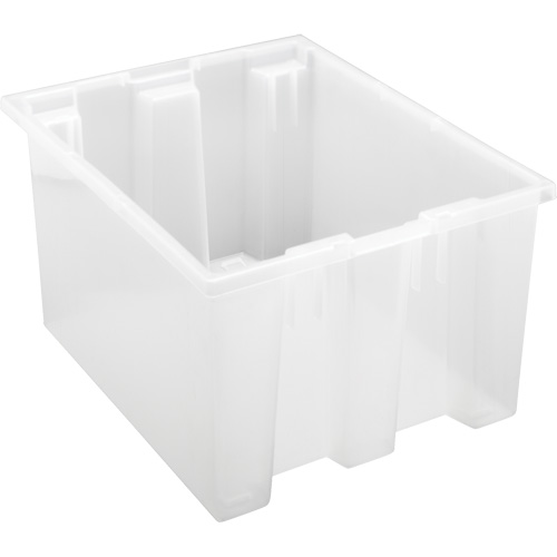 Contenant robuste Stack & Nest, 10" x 15,5" x 19,5", Transparent O-Max