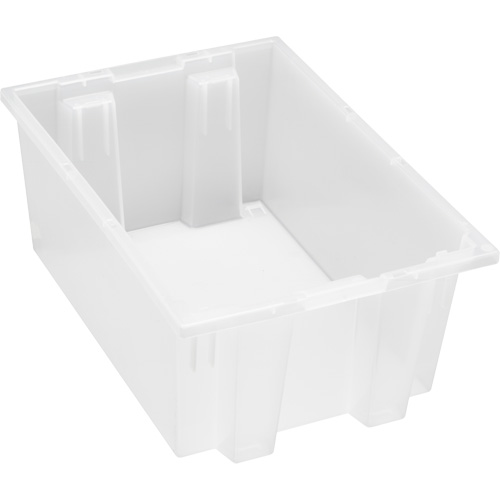 Contenant robuste Stack & Nest, 8" x 13,5" x 19,5", Transparent O-Max