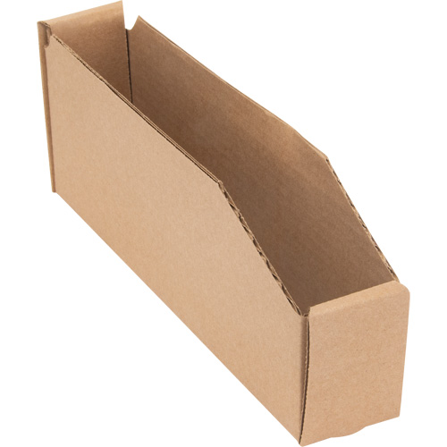 Boîtes profondes en carton ondul&eacute;, 1-15/16" la x 11-1/4" p x 4-1/2" h, Beige O-Max