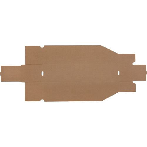 Boîtes profondes en carton ondul&eacute;, 3-3/4" la x 17-1/4" p x 4-1/2" h, Beige O-Max