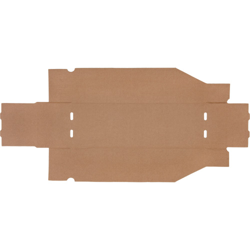 Deep Corrugated Parts Bins, 5-3/4" W x 17-1/4" D x 4-1/2" H, Beige O-Max