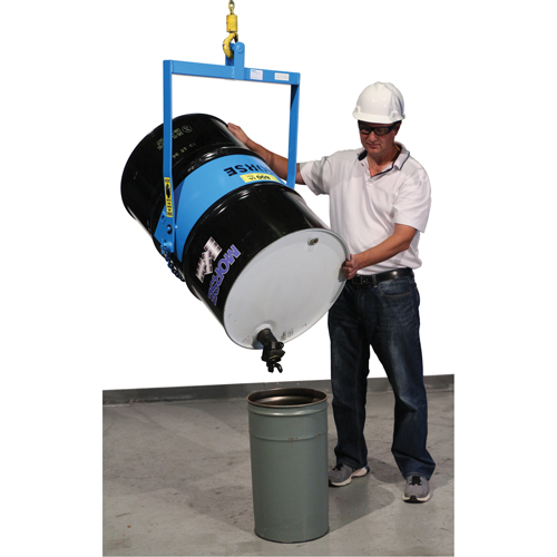 Leveurs de baril - Inclinaison manuelle, Baril de 55 gal. US (45 gal. imp.), Capacit&eacute; 800 lb/363 kg O-Max