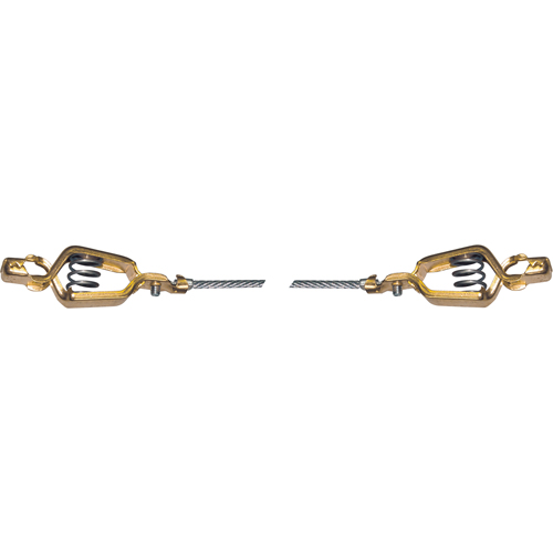 Light-Duty Bonding & Grounding Wire Assemblies - Two Alligator Clips O-Max