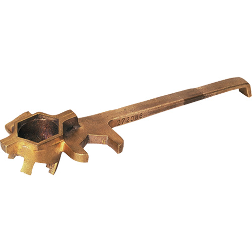 Cl&eacute; anti&eacute;tincelante de luxe pour barils, Ouverture de 1-1/4", Poign&eacute;e 3-1/4", Alliage de bronze O-Max