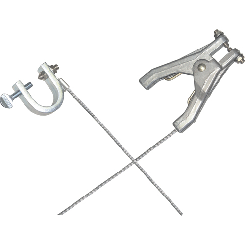 Heavy-Duty Bonding & Grounding Wire Assemblies - Hand Clamps & C-Clamps O-Max