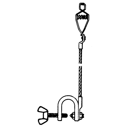 Light-Duty Bonding & Grounding Wire Assemblies - Alligator Clip & Small C-Clamps O-Max