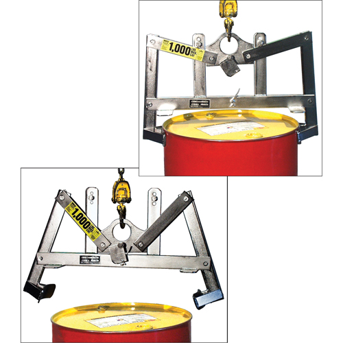 Leveurs de baril verticaux automatiques, 55 gal. US (45 gal. imp.), Cap. 1000 lb/454 kg O-Max