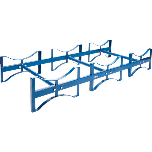 Drum Stacking Rack, 3 Drums, 2400 lbs. Capacity, 71-1/2" W x 30" D x 12-1/2" H O-Max