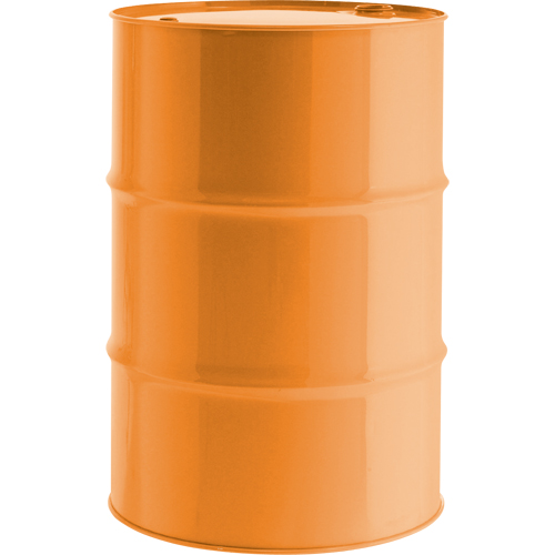 Barils en acier, 55 gal. US (45,8 gal. imp.), Non doubl&eacute;, Orange, Dessus ferm&eacute;, UN1A1/Y1.8/300, Calibre 16 O-Max