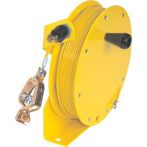 Static Grounding Hand Wind Reels, 100' Length O-Max