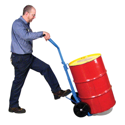 Drum Hand Truck, Steel Construction, 30 - 55 US Gal. (25 - 45 Imperial Gal.) O-Max