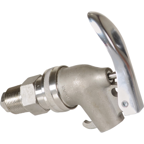 Robinet de baril manuel, Acier inoxydable, NPT de 3/4" O-Max