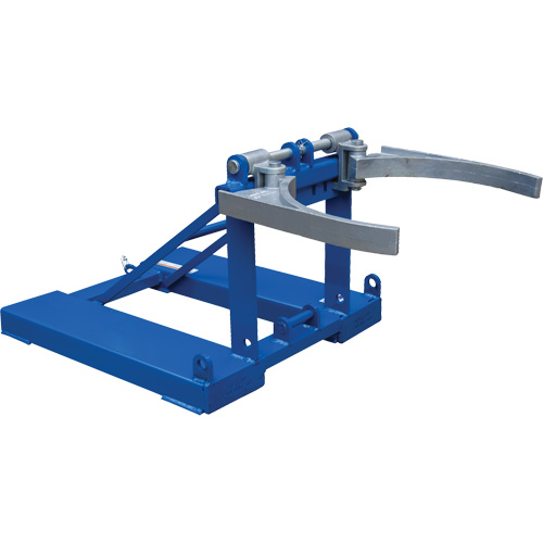 Fork Mounted Poly Drum Lifter, 30 - 55 US Gal. (25 - 45.8 Imperial Gal.) Drum Size, 1100 lbs./499 kg Cap. O-Max