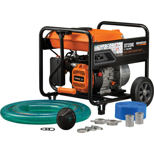 Trousse de pompe &agrave; eau &agrave; semi-r&eacute;sidus, 158 gal./min, 208 cc, 4 cycles OHV O-Max