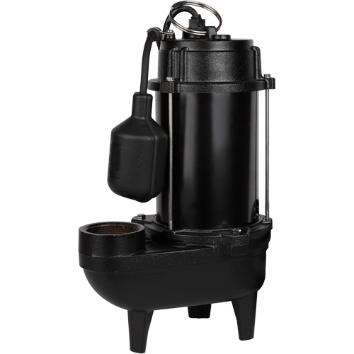 Pompe d'effluent en fonte, 4800 gal./h, 120 V, 7,8 A, 1/2 CV O-Max