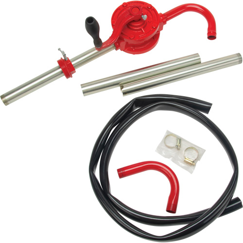 Pompe rotative pour baril, Fonte/Acier, Pour capacit&eacute; 30-55 gal., 8 oz/course O-Max