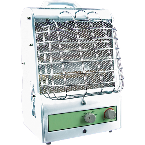 Portable Utility Heater, Fan/Radiant Heat, Electric, 5120 O-Max