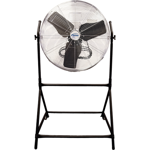 Roll-About Air Fan, Industrial, 3 Speed, 24" Diameter O-Max