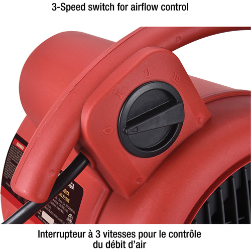 Appareil de ventilation, 550 pi³/min O-Max