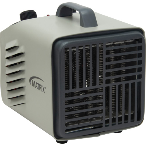 Radiateur portatif m&eacute;tallique datelier avec thermostat, Soufflant, &eacute;lectrique O-Max