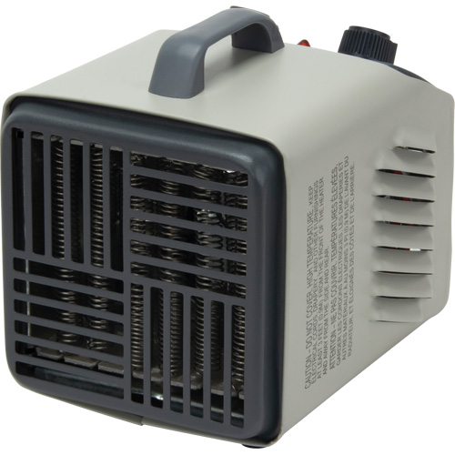 Radiateur portatif m&eacute;tallique datelier avec thermostat, Soufflant, &eacute;lectrique O-Max