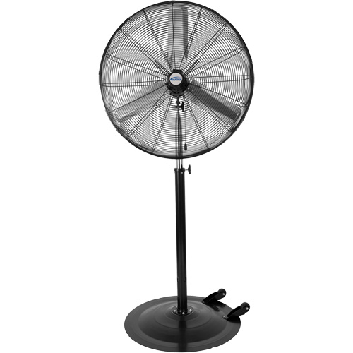 Ventilateur non oscillant sur socle avec roulettes, Industriel, 3 Vitesses, Diam&egrave;tre de 30" O-Max