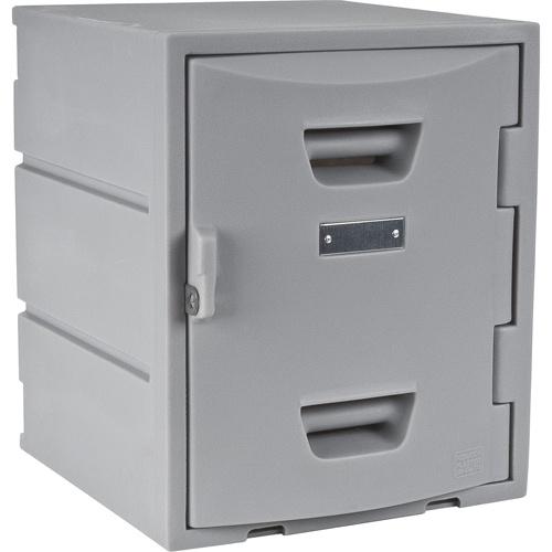 Casier, 15" x 15" x 18", Gris, Assembl&eacute; O-Max