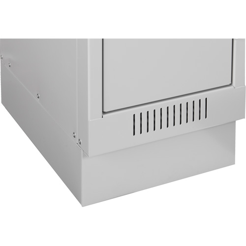 Petits casiers Clean Line, 6 niveaux, Bloc de 4, 48" x 18" x 82", Acier, Charbon, Rivet (assembl&eacute;) O-Max