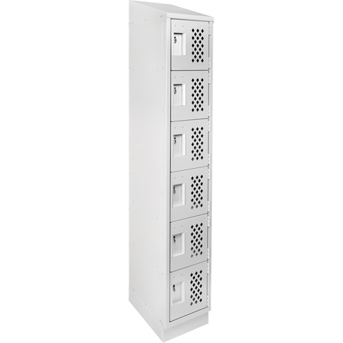 Petit casier perfor&eacute; Clean-Line, 6 niveaux, 12" x 72" x 12", Acier O-Max