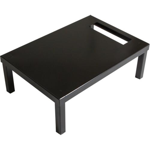 Base autoportante pour casiers robustes enti&egrave;rement soud&eacute;e Concorde, 1 Blocs, 6" lo x 12" la x 18" p, Noir, Acier O-Max