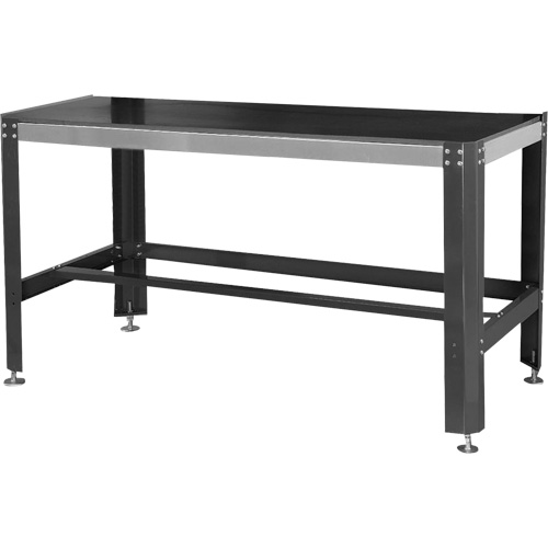 Work Bench, Laminate Surface, 26" W x 30" D x 63" H O-Max
