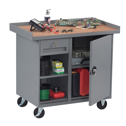 Armoire pour &eacute;tabli mobile, Stratifi&eacute; Surface O-Max