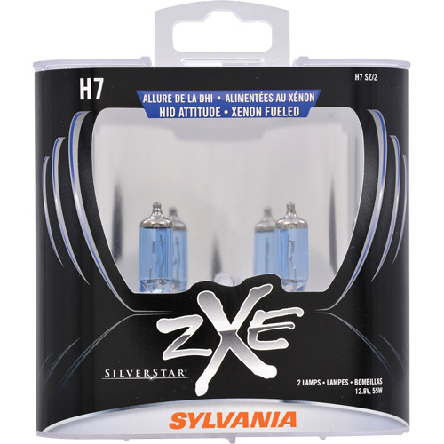 H7 SilverStar&reg; zXe Headlight Bulb, Halogen/HID, 56 W, White O-Max