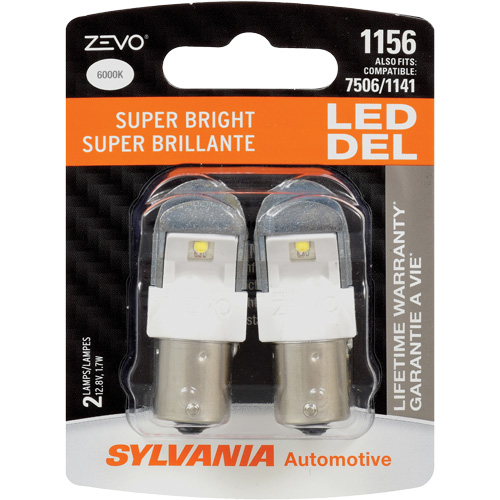 1156 Zevo&reg; Mini Automotive Bulb, LED, 1.7 W, White O-Max