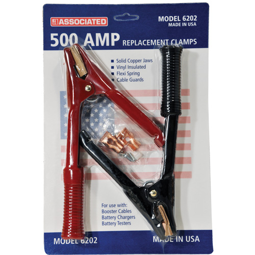 500 Amp Professional Heavy-Duty Booster Cable Clamps O-Max