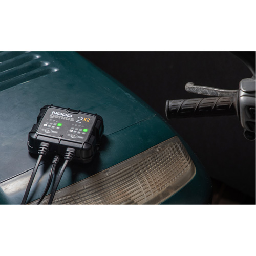Genius&reg; 2X2 2-Bank, 4-Amp Battery Charger O-Max